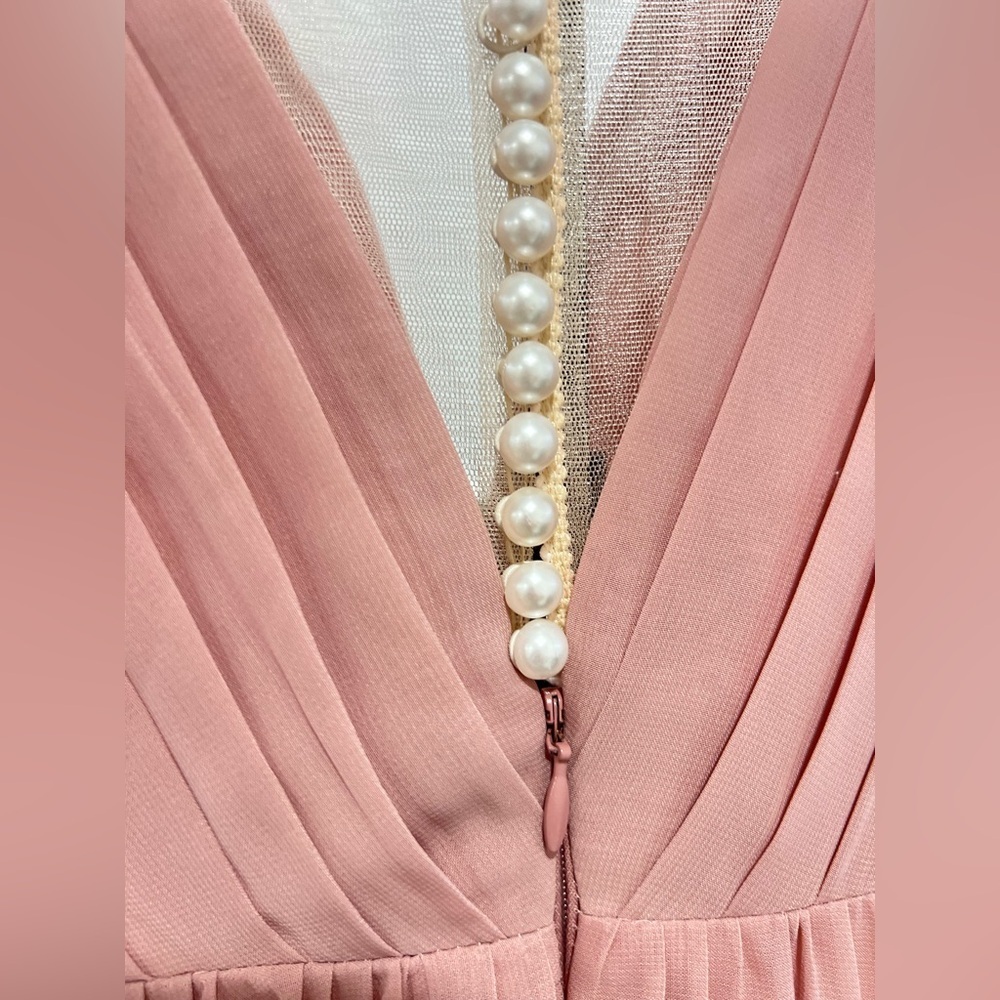 Elegant Mauve Sleeveless Maxi Dress - Picture 8 of 16